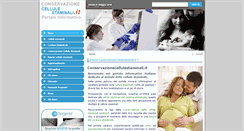 Desktop Screenshot of conservazionecellulestaminali.it